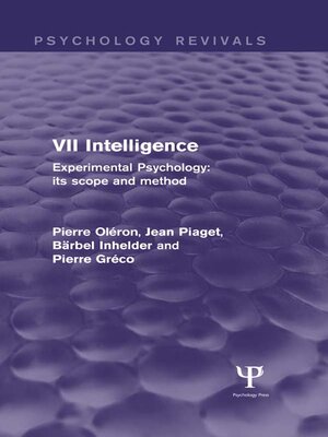cover image of Experimental Psychology Its Scope and Method